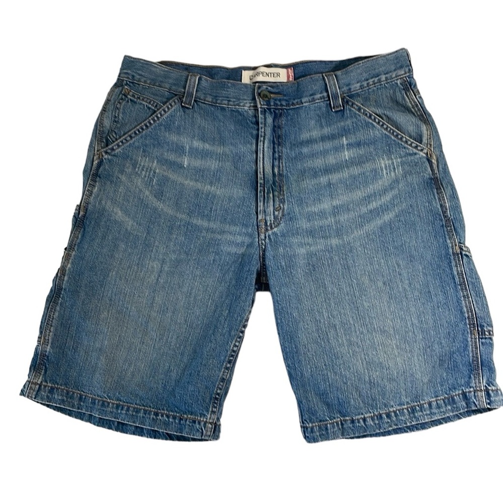 Levi’s Carpenter men’s Size 36‎  blue denim jean shorts - jorts. EUC